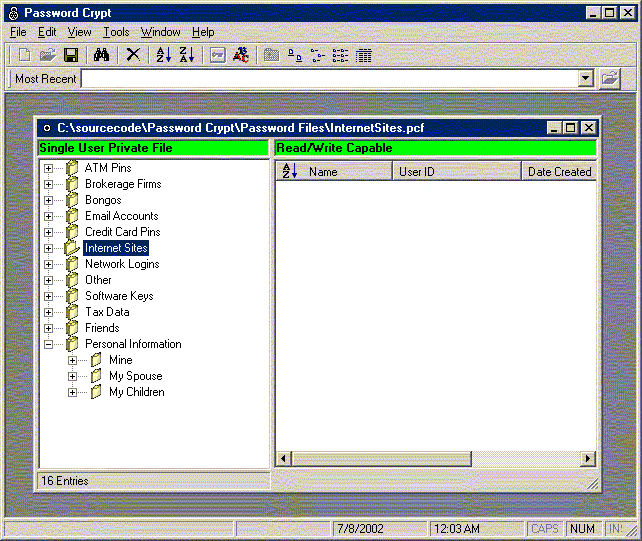 Password Crypt for PC Screenshot